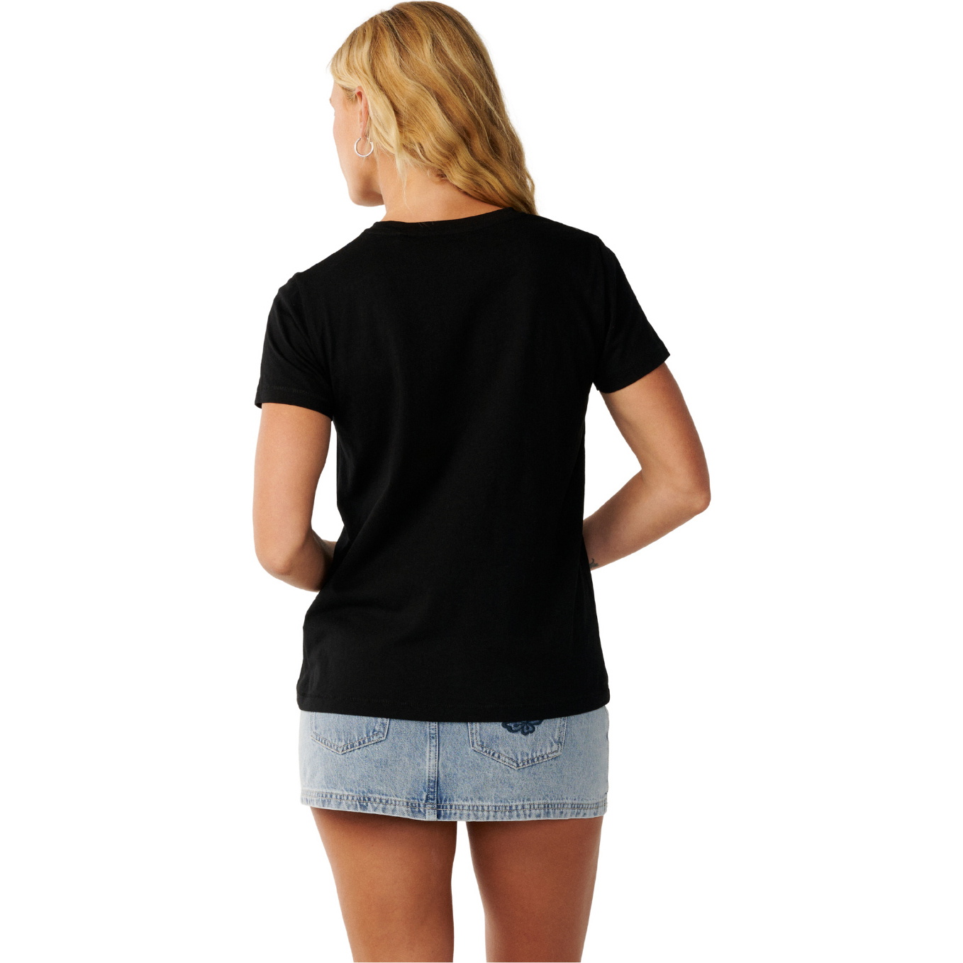 2026 Rip Curl Dame Festbølge Kortærmed T-shirt 0Q4WTE - Black